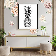 Вінілові наклейки для інтер'єру з акварельними принтами