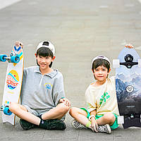 YVolution Скейтборд Fishtail Cruiser 76см, синій Baumar - Порадуй Себе