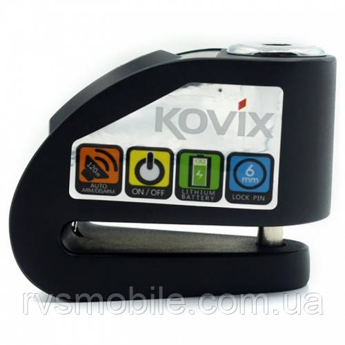 Замок на гальмівний диск Kovix KD6 Black