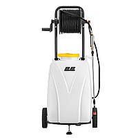 Обприскувач акумуляторний 2E AquaSpray 40LRC 40л 12В 1х12А·год 7бар 6л·хв вольтметр колеса котушка шланг 30м 16кг Baumar - Порадуй