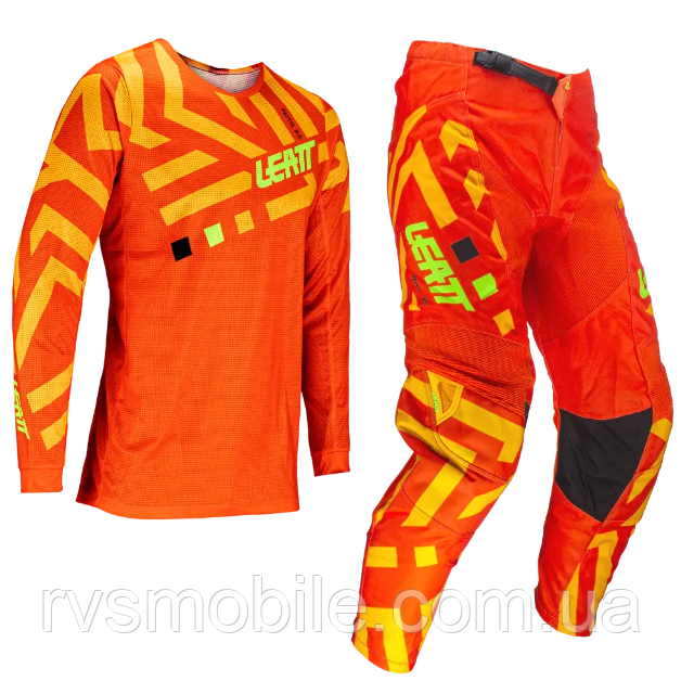 Підліткові джерсі штани Leatt Ride Kit 3.5 Junior Citrus 24