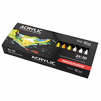 Набір акрилових фарб 24 кольори по 20 мл Rosa Gallery, 9074775