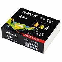 Набір акрилових фарб 12 кольорів по 20 мл Rosa Gallery, 9074773