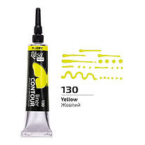Контур універсальний жовтий флуоресцентний 20 мл Rosa Talent, 135130