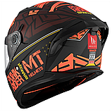 Мотошолом MT BRAKER SV PUNK RIDER B5 Matt Red XS, фото 3