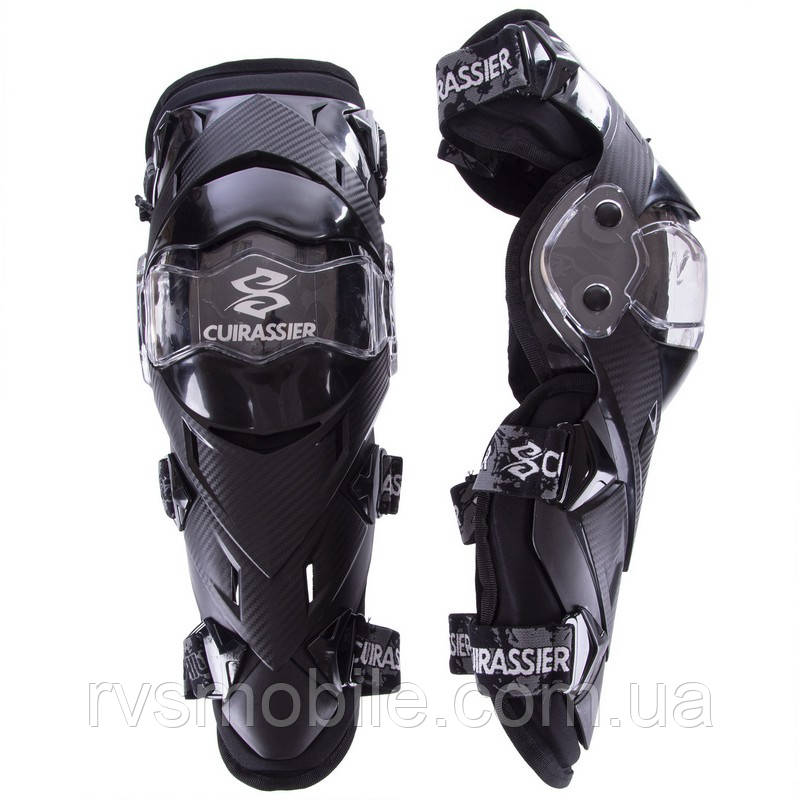 Мотонаколінники CUIRASSIER Black (краще Scoyco K12)