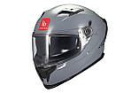 Мотошолом MT BRAKER SV Solid Gloss Grey A12 XS, фото 4