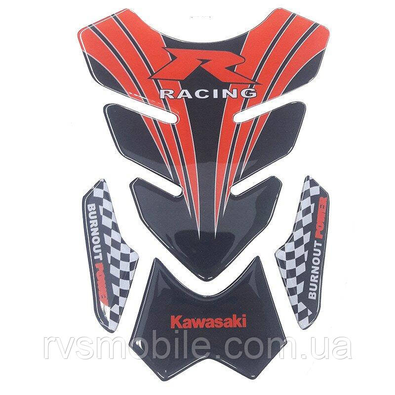 Наклейка на бак NB-4 Kawasaki Racing Red