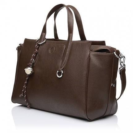 Сумка жіноча з натуральної шкіри коричнева BAGS4LIFE 8801, фото 1