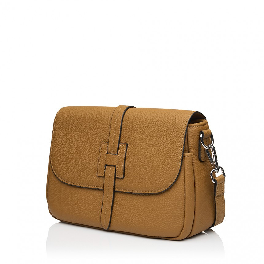 Сумка жіноча з натуральної шкіри руда BAGS4LIFE 8710