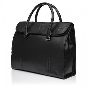 Ділова сумка з натуральної шкіри чорна BAGS4LIFE MAN 6820-3