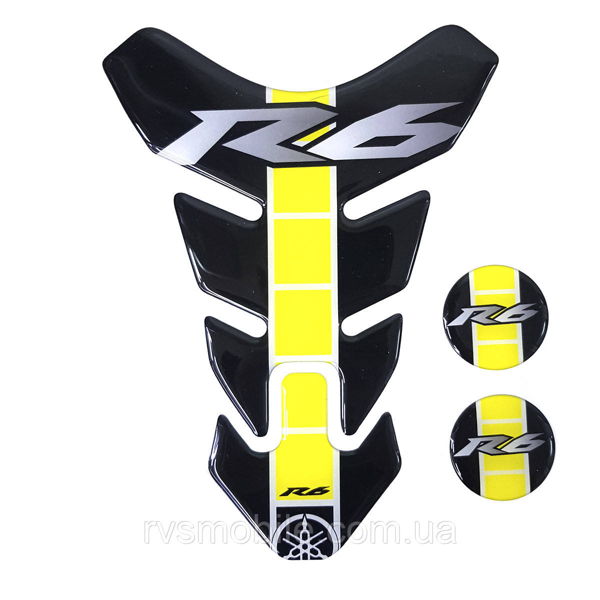 Наклейка на бак NB-21 Yamaha R6 Yellow