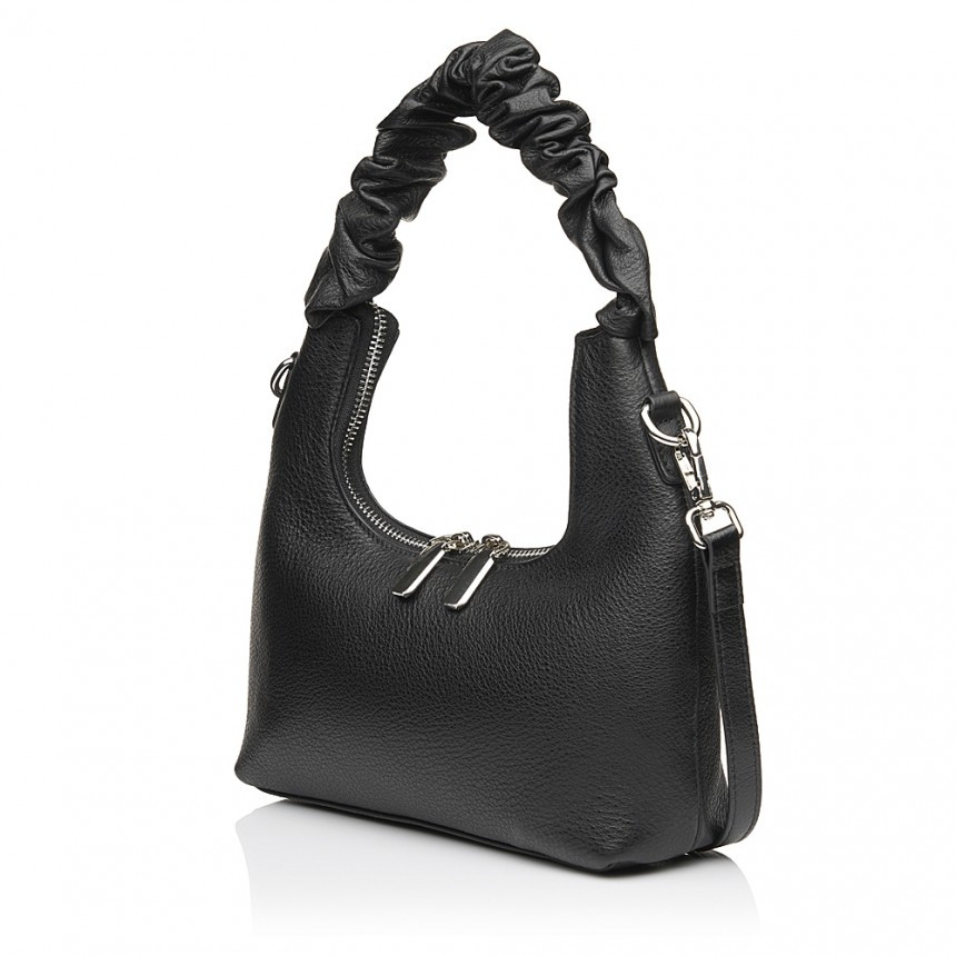 Сумка жіноча з натуральної шкіри чорна BAGS4LIFE 3233
