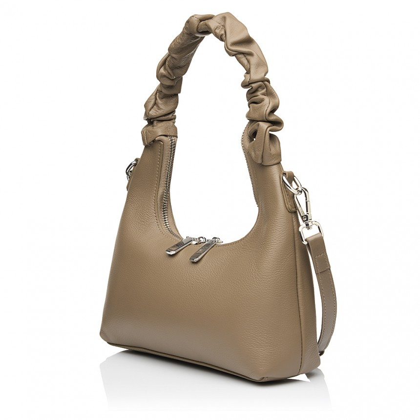 Сумка жіноча з натуральної шкіри бежева BAGS4LIFE 3233