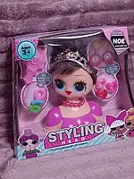 Лялька-манекен L.o.L для створення зачісок Голова для зачісок Лол