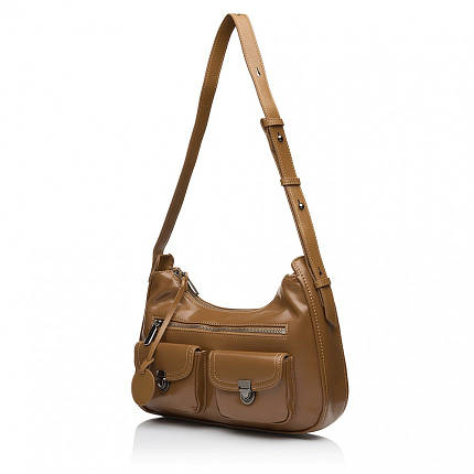 Сумка жіноча з натуральної шкіри руда BAGS4LIFE 89-6803, фото 1