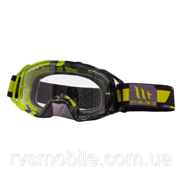 Маска кросова MT Goggles MX EVO Stripes Black/FLUO Yellow