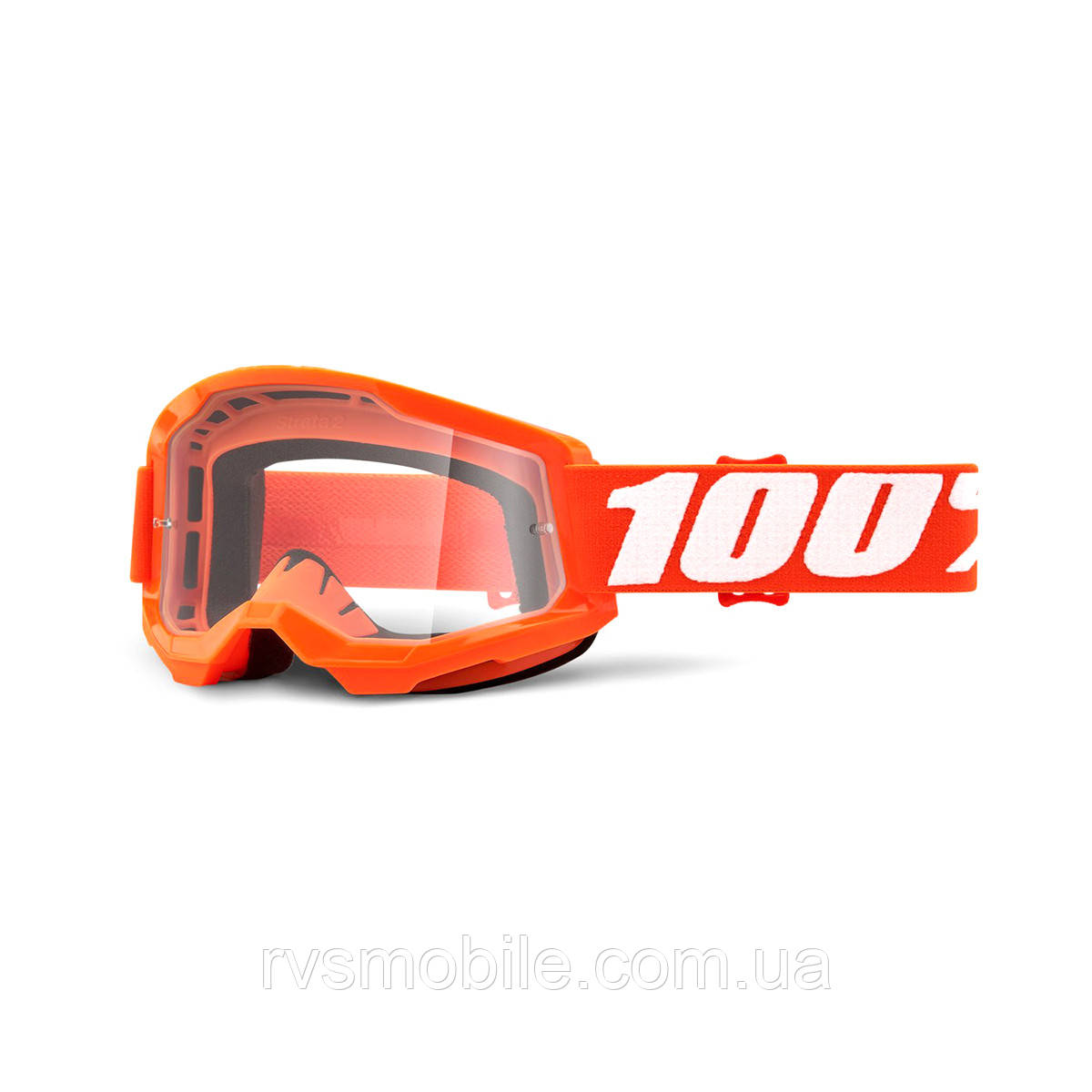 Маска кросова 100% STRATA Goggle II Orange — Clear Lens