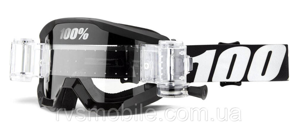 Маска кросова 100% STRATA Mud Goggle Outlaw — Clear Lens