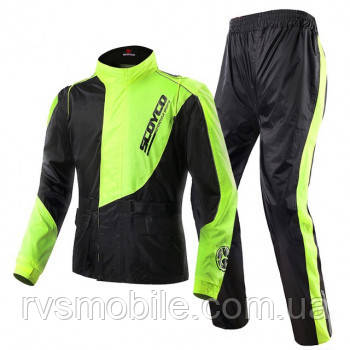 Мотодощовик Scoyco RC01 Black Green роздільний S