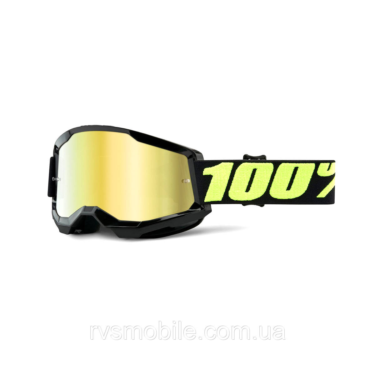Маска кросова 100% STRATA Goggle II Upsol — Mirror Gold Lens