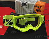 Маска кросова 100% STRATA Goggle II Yellow - Clear Lens, фото 2