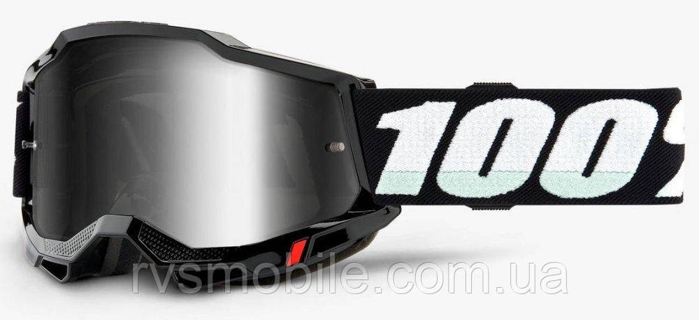 Маска кросова 100% Accuri 2 Goggle Black - Mirror Silver Lens