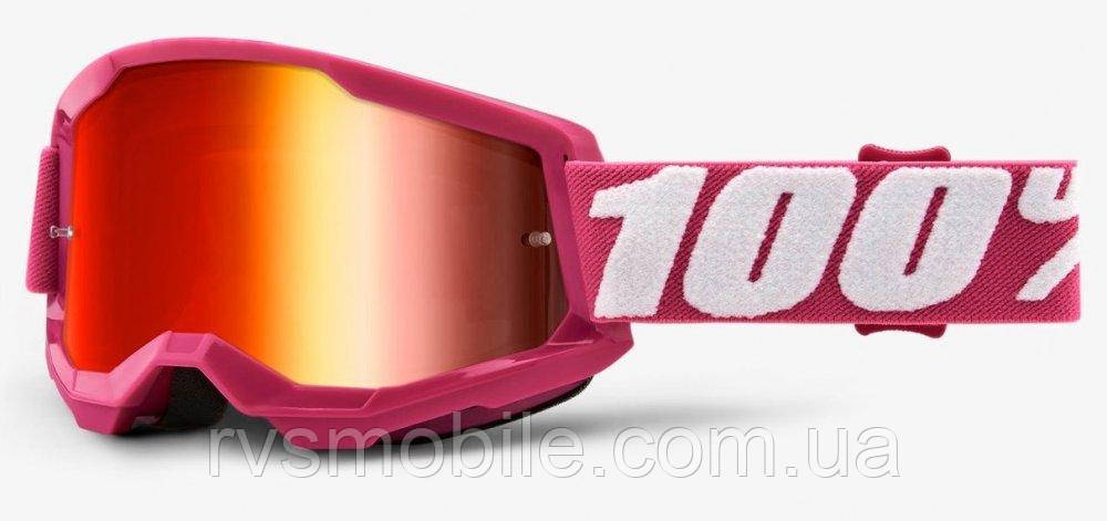 Маска кросова 100% STRATA Goggle II Fletcher — Mirror Red Lens