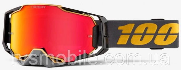 Маска кросова 100% ARMEGA HiPER Falcon 5 — Red Mirror Lens
