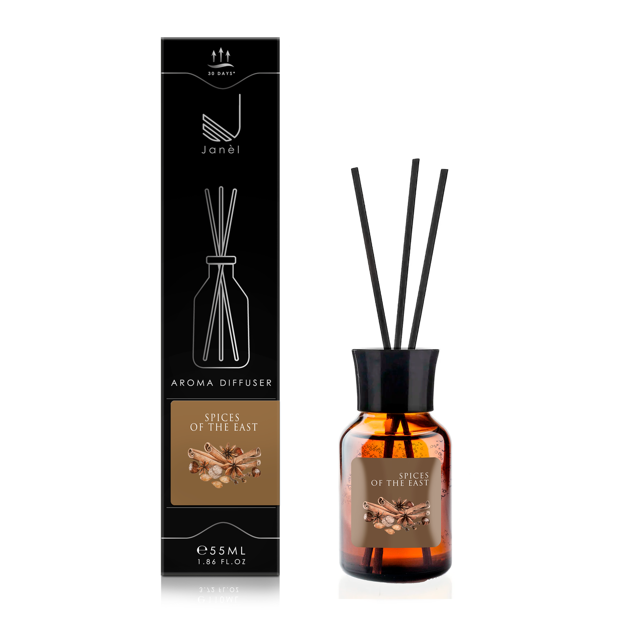 Аромадифузор для дому та приміщень Janel Прянощі сходу 55 мл, фото 1