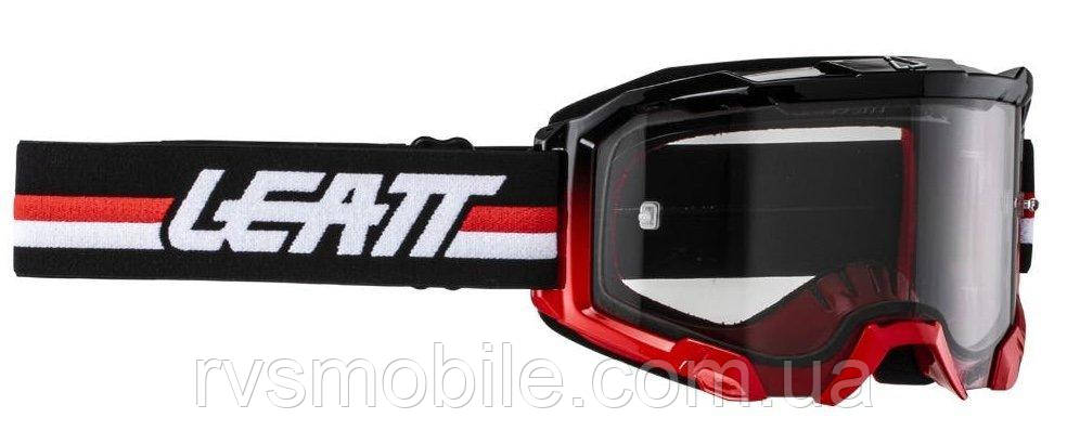 Маска кросова LEATT Velocity 4.5 Red Light Grey 58% One size