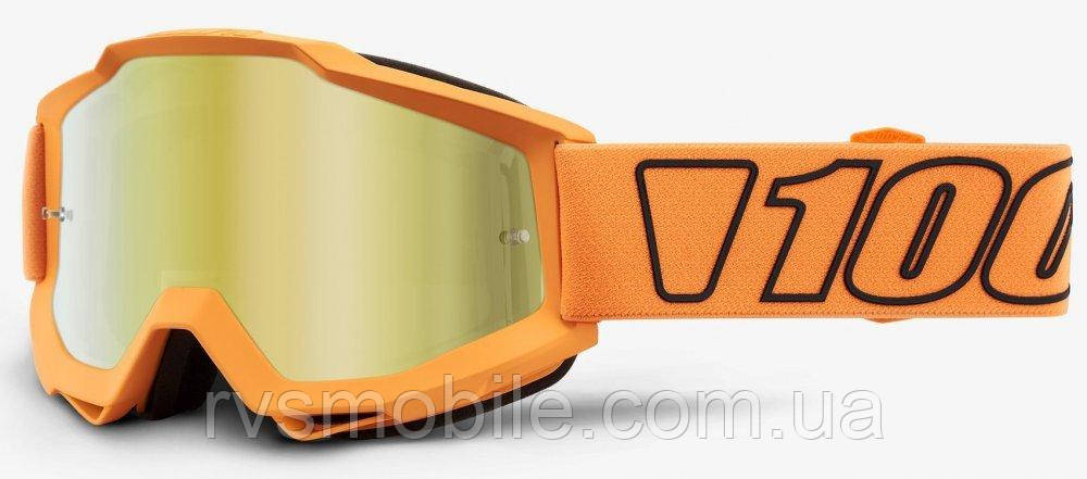 Маска кросова 100% Accuri Goggle Luminari - Mirror Gold Lens One size