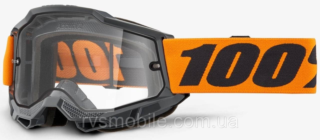 Окуляри 100% ACCURI 2 Enduro Orange - Clear Dual Lens, Dual Clear Lens