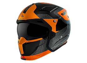Мотошолом MT STREETFIGHTER SV S Totem B4 Matt Orange ECE2206 S