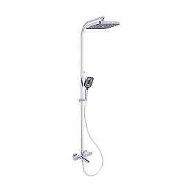 Душова система універсальна Qtap Sloup термостатична на три споживача (з виливом) QTSLO51103OC48217 Chrome Baumar - Завжди Вчасно