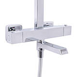 Душова система універсальна Qtap Sloup термостатична на три споживача (з виливом) QTSLO51103OC48217 Chrome Baumar - Завжди Вчасно, фото 3