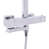 Душова система універсальна Qtap Sloup термостатична на три споживача (з виливом) QTSLO51103OC48217 Chrome Baumar - Завжди Вчасно, фото 4