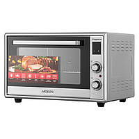 ARDESTO Піч електрична Elegance, 60л, 2000Вт, електр., конвенція, подвійне скло, рожен, сірий Baumar - Порадуй Себе