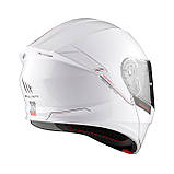 Мотошолом MT Genesis SV A0 Gloss White XS, фото 7