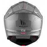 Мотошолом MT Genesis SV A12 Gloss Grey XS, фото 6