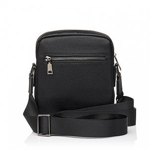 Сумка чоловіча з натуральної шкіри чорна BAGS4LIFE MAN 7016, фото 3