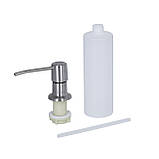 Мийка для кухні інтегрована Lidz Handmade H6350R крило праворуч (LDH6350BRUR45587) Brushed Steel 3,0/1,0 мм Baumar - Завжди Вчасно, фото 7