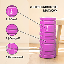 Масажний валік WCG K1 Роллер Колір Рожевий, фото 5