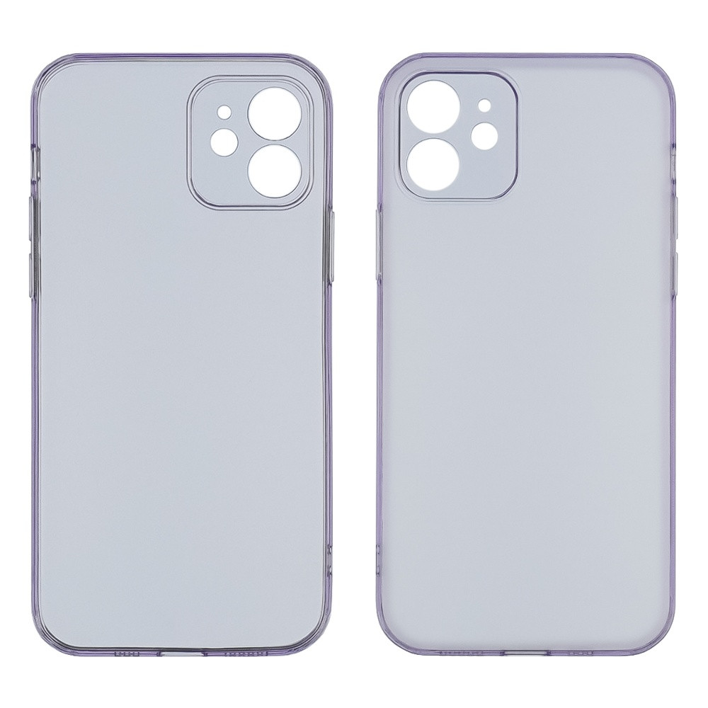 Чохол Matt Protective для Apple iPhone 12 світло-фіолетовий Люкс