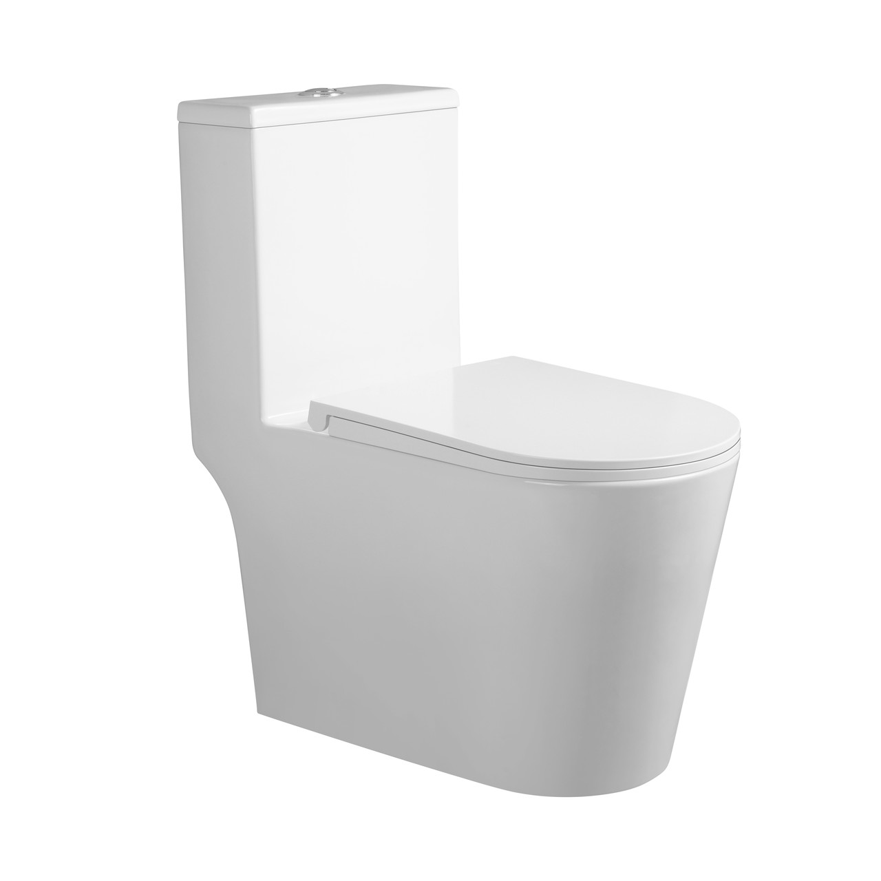 Унітаз-моноблок підлоговий Qtap Kolibri Ultra Quiet безобідковий з сидінням Soft-close WHITE QT10226380W Baumar - Завжди Вчасно, фото 1