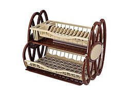 Сушарка пластикова для посуду двоярусна асорті ТМ ASUDE PLASTIK