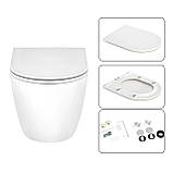 Готове рішення Qtap для ванної кімнати: підвісний унітаз Scorpio Ultra Quiet 520x365x365 + комплект інсталяції Nest 4 в 1 (лінійна, фото 6