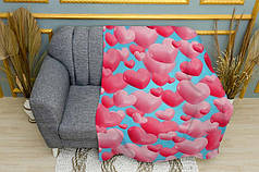 Плед «Романтичні серця. Romantic Hearts blue»