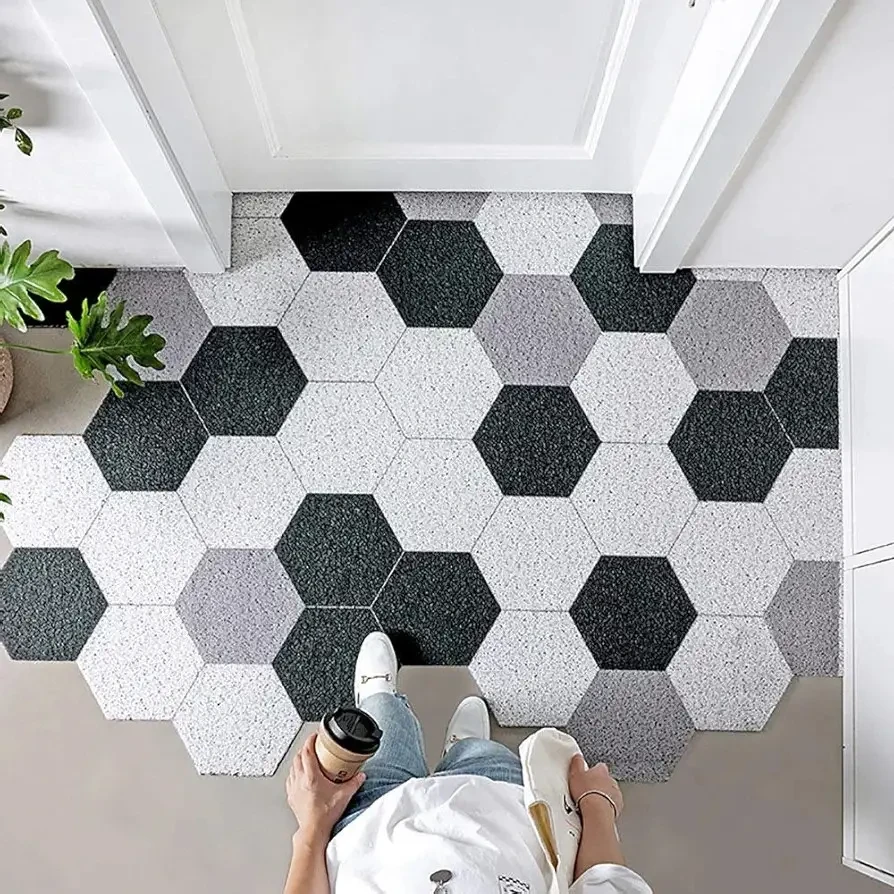 Коврик входной придверный в прихожую в коридор грязезащитный на резиновой основе d23, фото 1