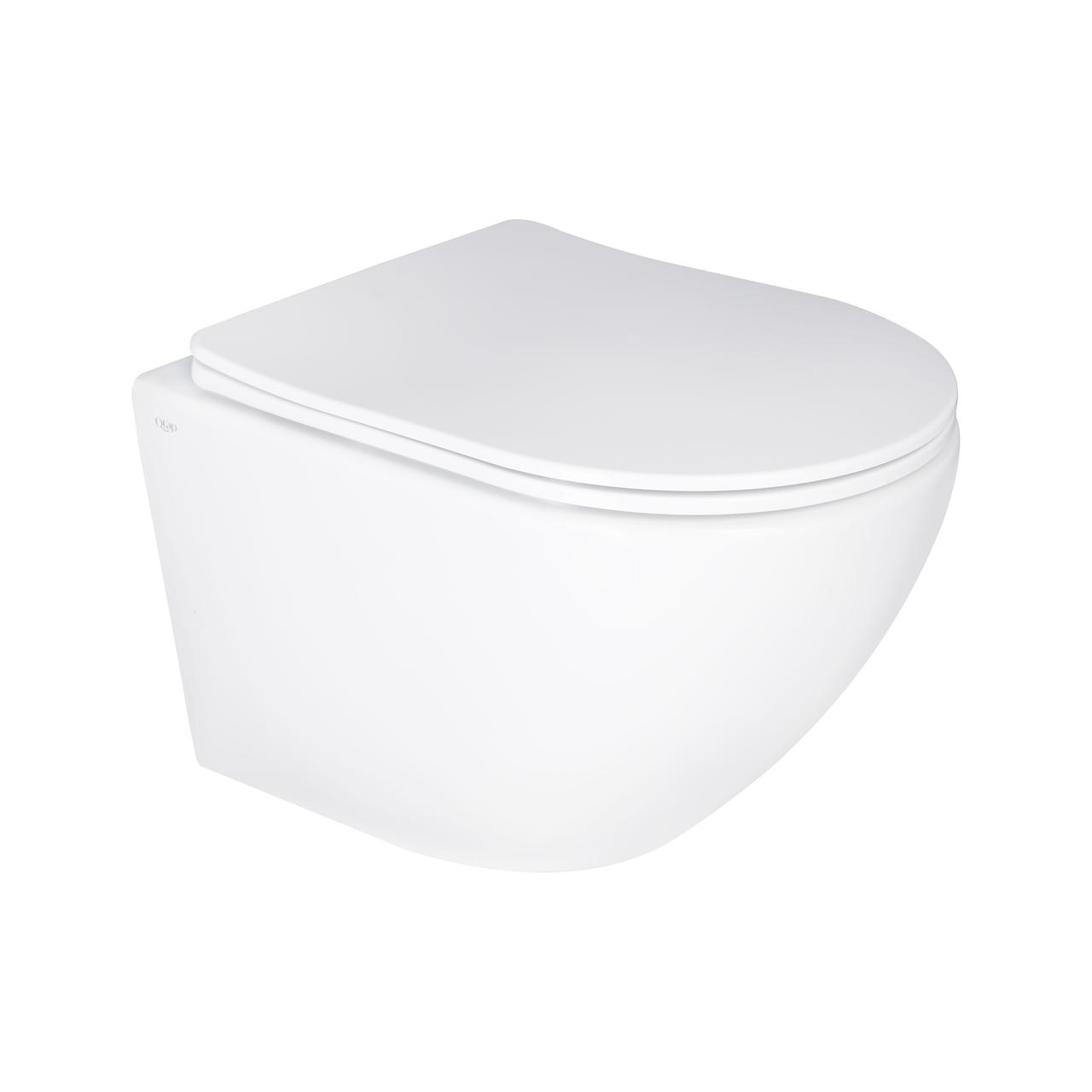 Унітаз підвісний Qtap Jay безободковий Ultra Quiet з сидінням Soft-close QT07335177W Baumar - Завжди Вчасно, фото 1